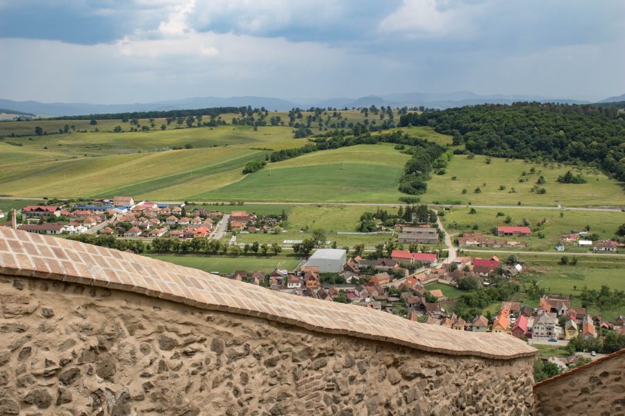 Látkép a Kőhalmi várból