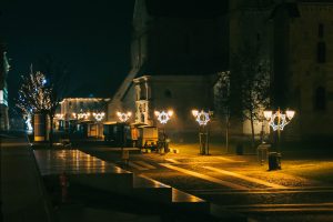 Séta éjszaka a Gyulafehérvári várban