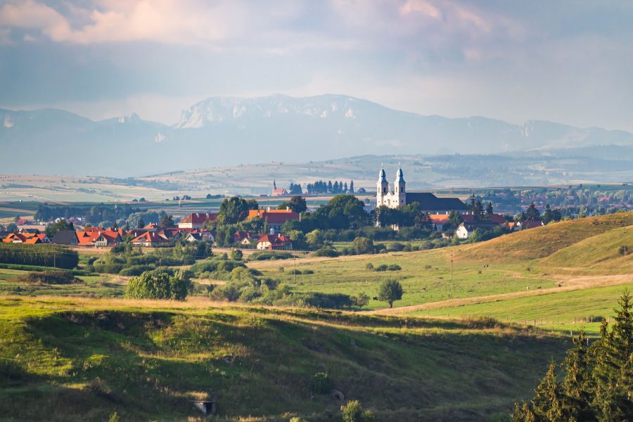 A Csíksomlyói kegytemplom látképe