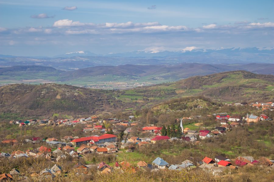 Magyardécse látképe az Erős-dombról