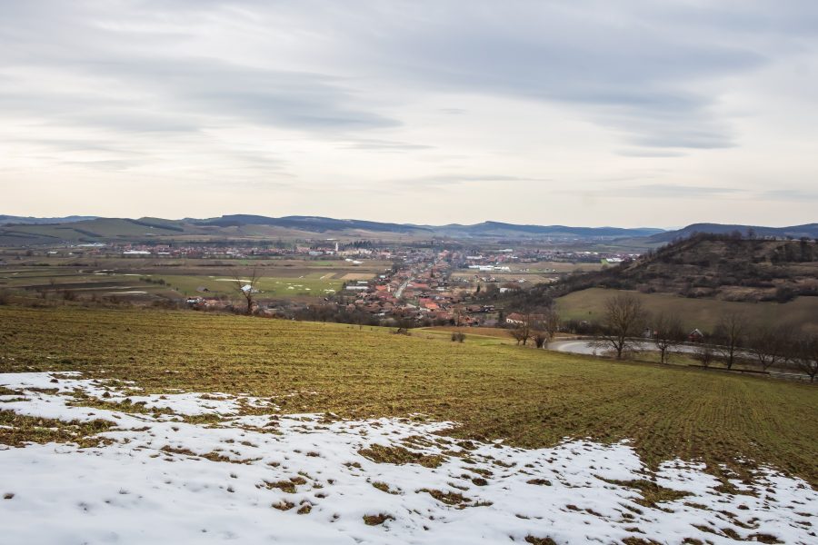 Nyárádszereda Rigmány felől nézve