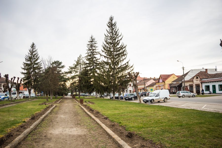 Nyárádszereda központjában