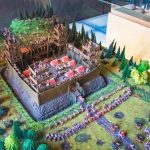 Egy római erőd miniatűr makettje